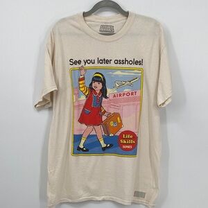 Steven Rhodes Life Skills Series Funny Tee Shirt Men’s Size L